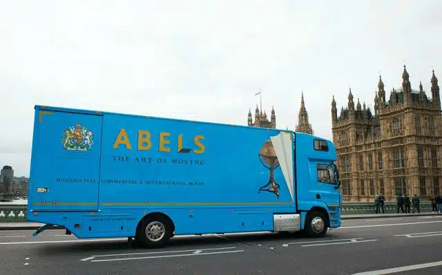 Abels truck at Westminster Abbey