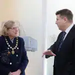 Neil Pertoldi of Abels with the Mayor of Hertford