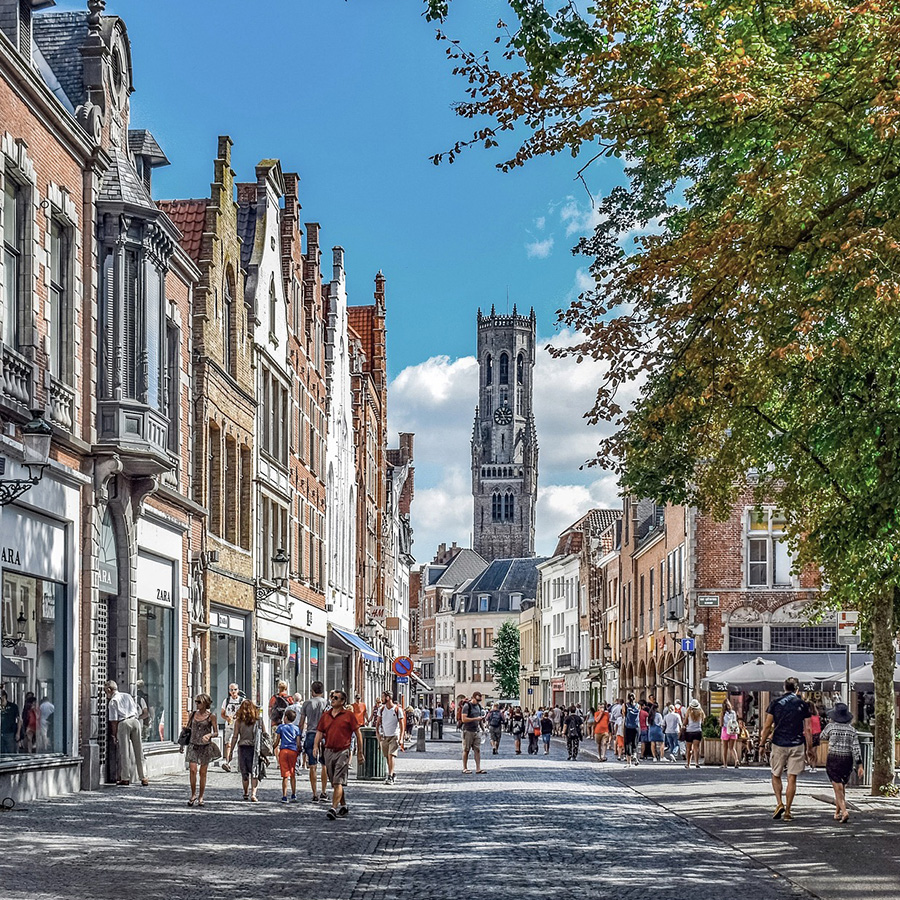 Bruges is a popular tourism destination within Belgium