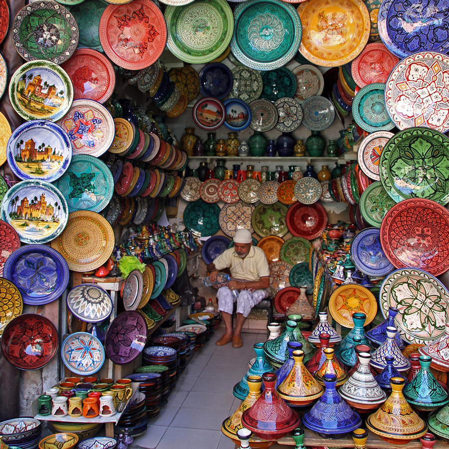Marrakech, Morocco, Bazaar