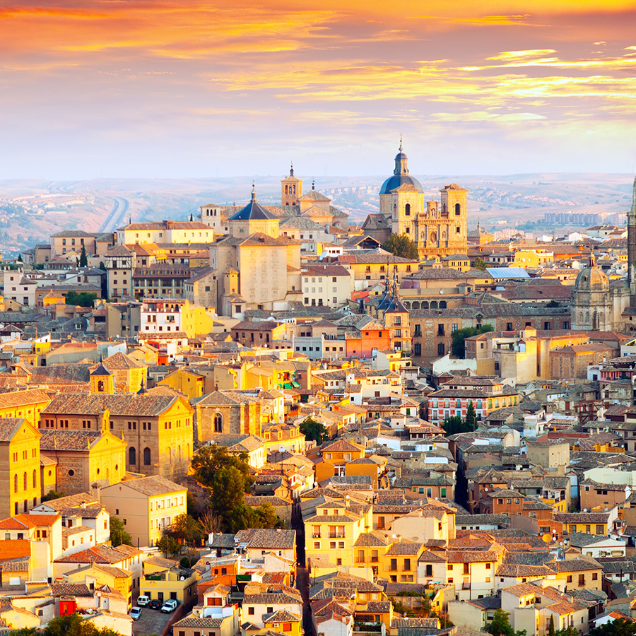 dawn-view-Toledo, Spain