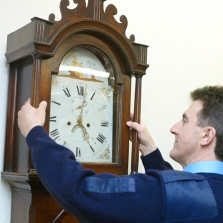 Abels removal teams are trained to move grandfather clocks