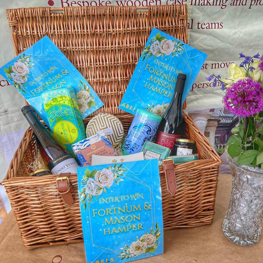 The Abels Fortnum and Mason Gift Hamper that was presented to attendees of Elite London 2023