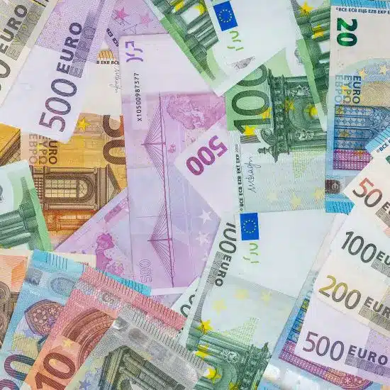Euro banknotes