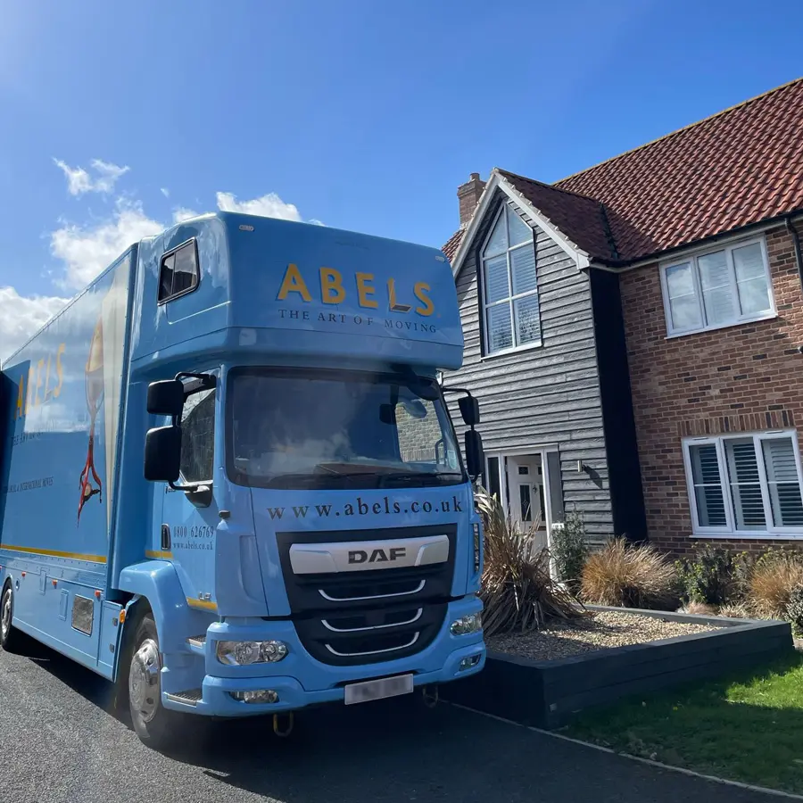 Abels truck at modern property