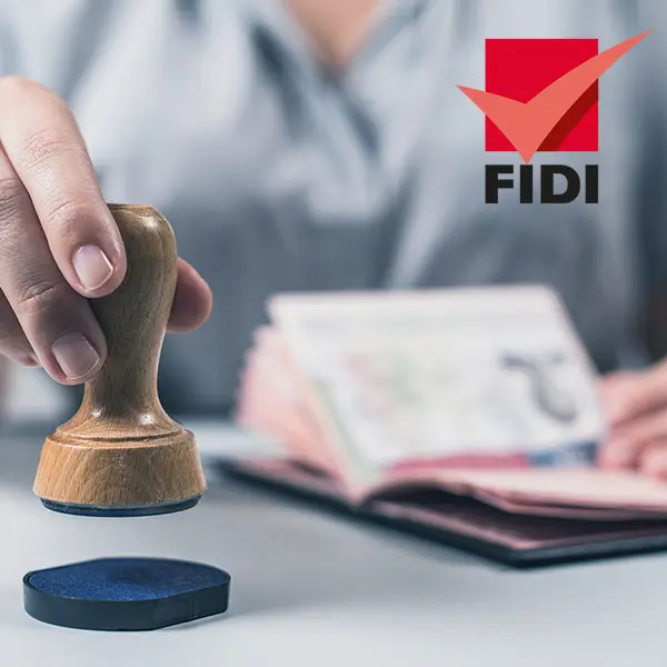 FIDI stamping passports