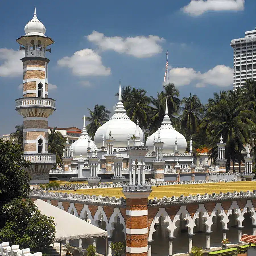 The Sultan Abdul Samad Jamek Mosque in Kuala Lumpur Malaysia