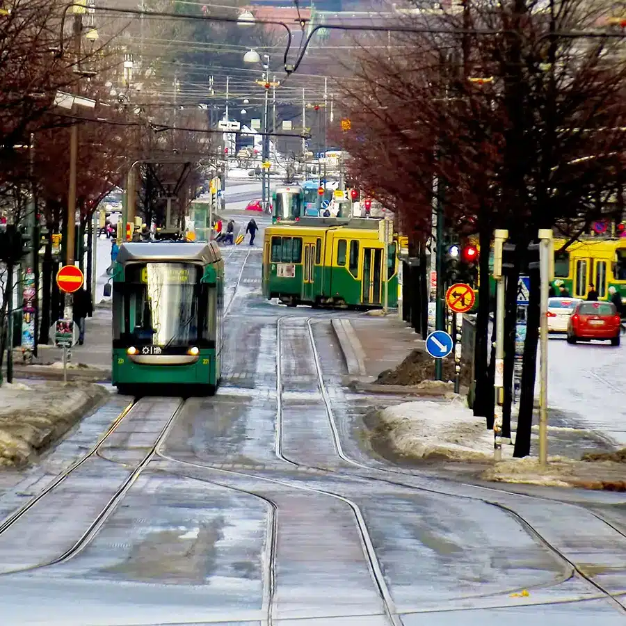 Tram- helsinkii-Finland